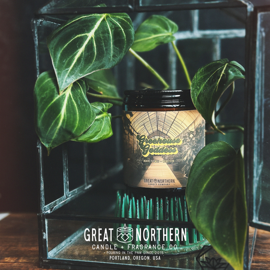 Greenhouse Goddess Candle | Blooming Agave + Monstera