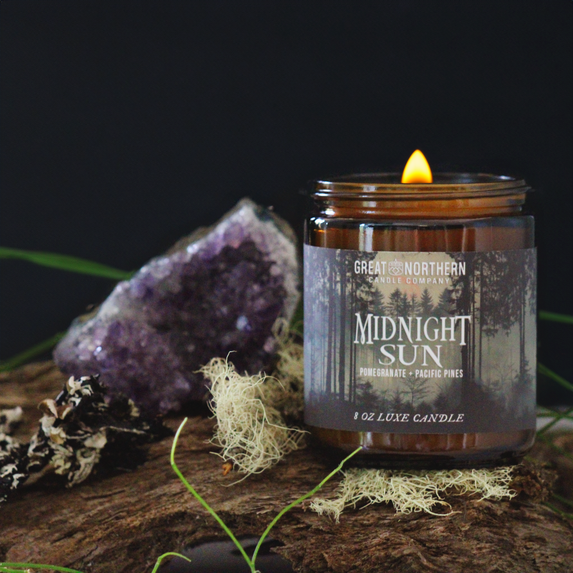 Midnight Sun {Pomegranate + Cedar} Candle