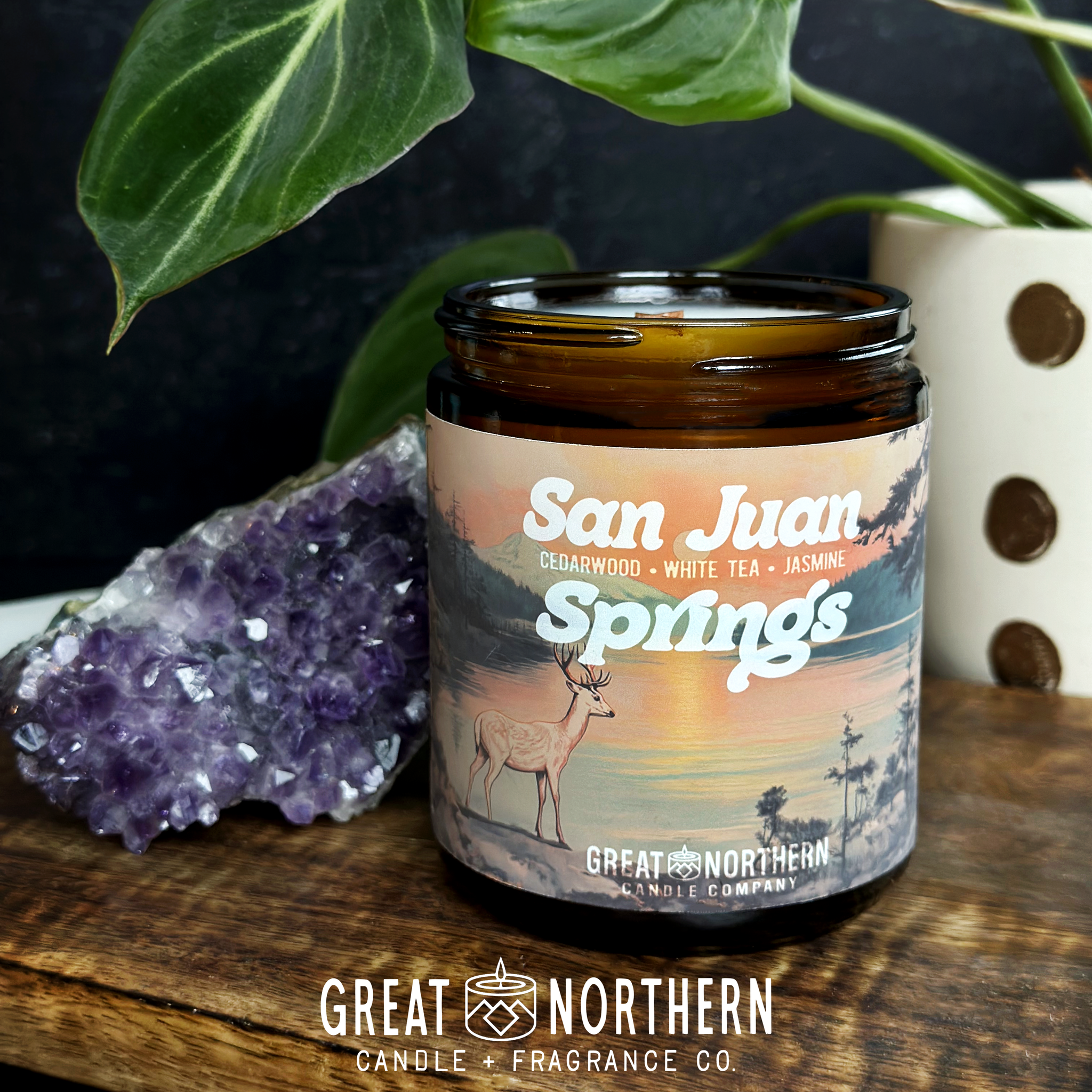 San Juan Springs {Cedarwood + White Tea + Jasmine} Candle