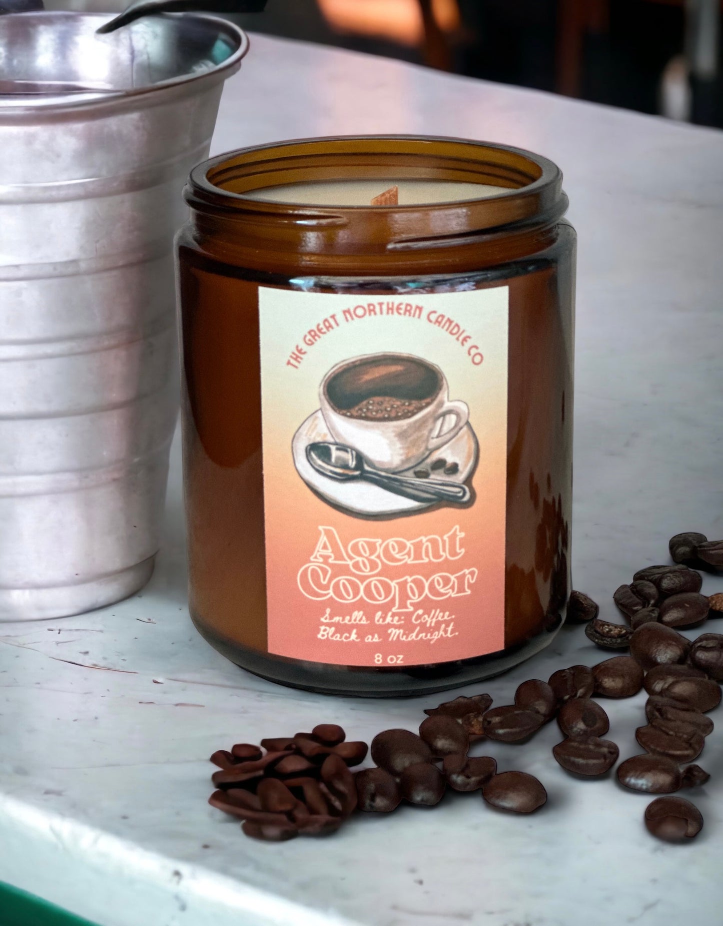 Coffee and Brown Sugar Coconut Beeswax Candle