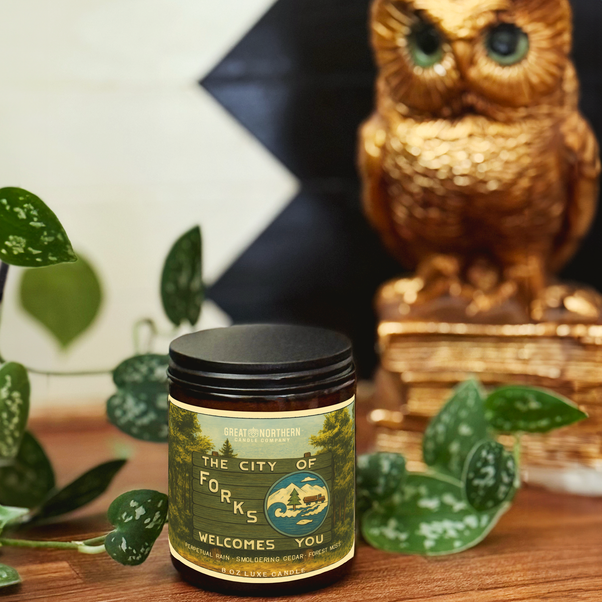 Forks candle and wax melts by Great Northern Candle Co.