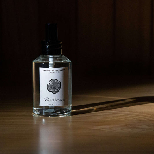 Bois Précieux cedar and sandalwood perfume by Great Northern Candle Co.