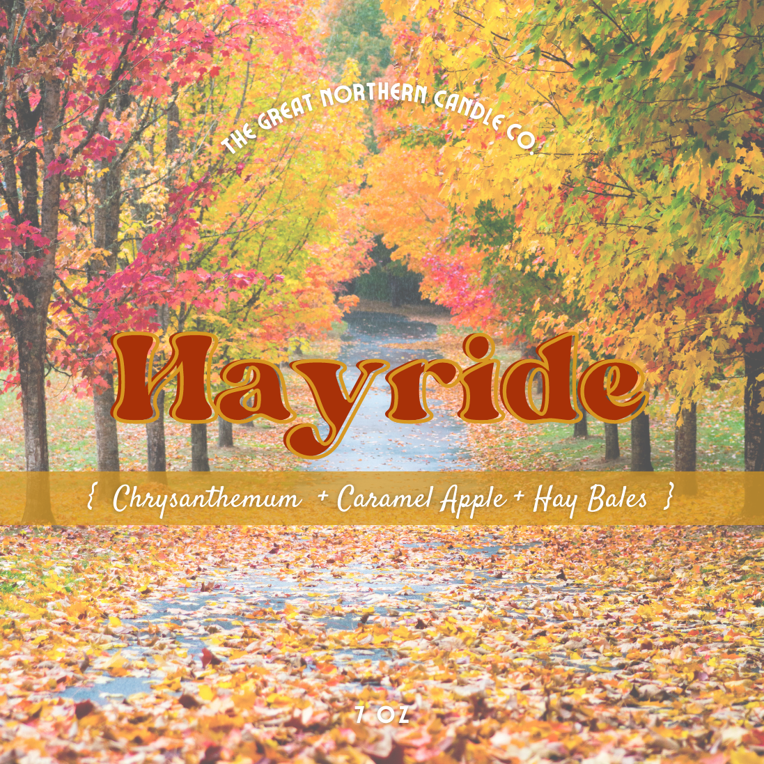 Hayride {Caramel Apple + Hay Bales + Chrysanthemum}