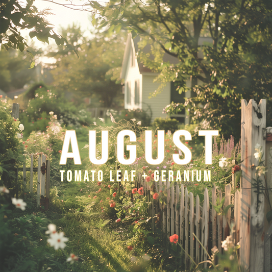 August {Tomato Leaf + Geranium} Candle