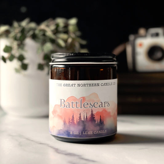 Battlescars Jasper Hale Inspired Candle Honey and Bourbon