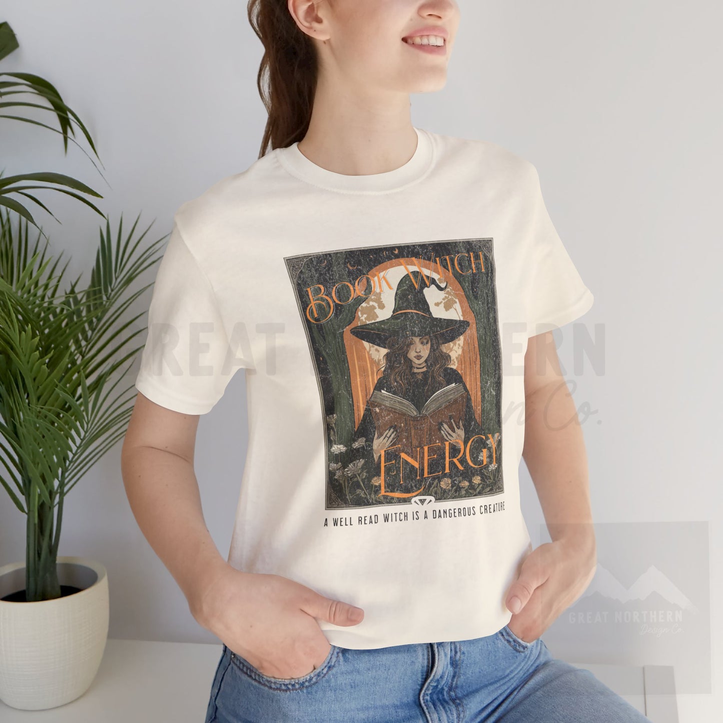 Book Witch Energy - A well read Witch is a dangerous thing Graphic Tee