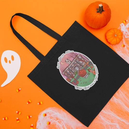 Bookhouse Girl Halloweentown Canvas Book Bag – Limited Edition