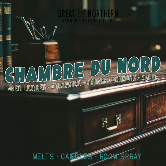 Chambre du Nord {Aged Leather • Cedarwood • Vetiver • Oakmoss • Amber} New Release