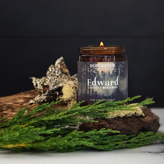 Edward {Tobacco Blossom + Leather} Candle