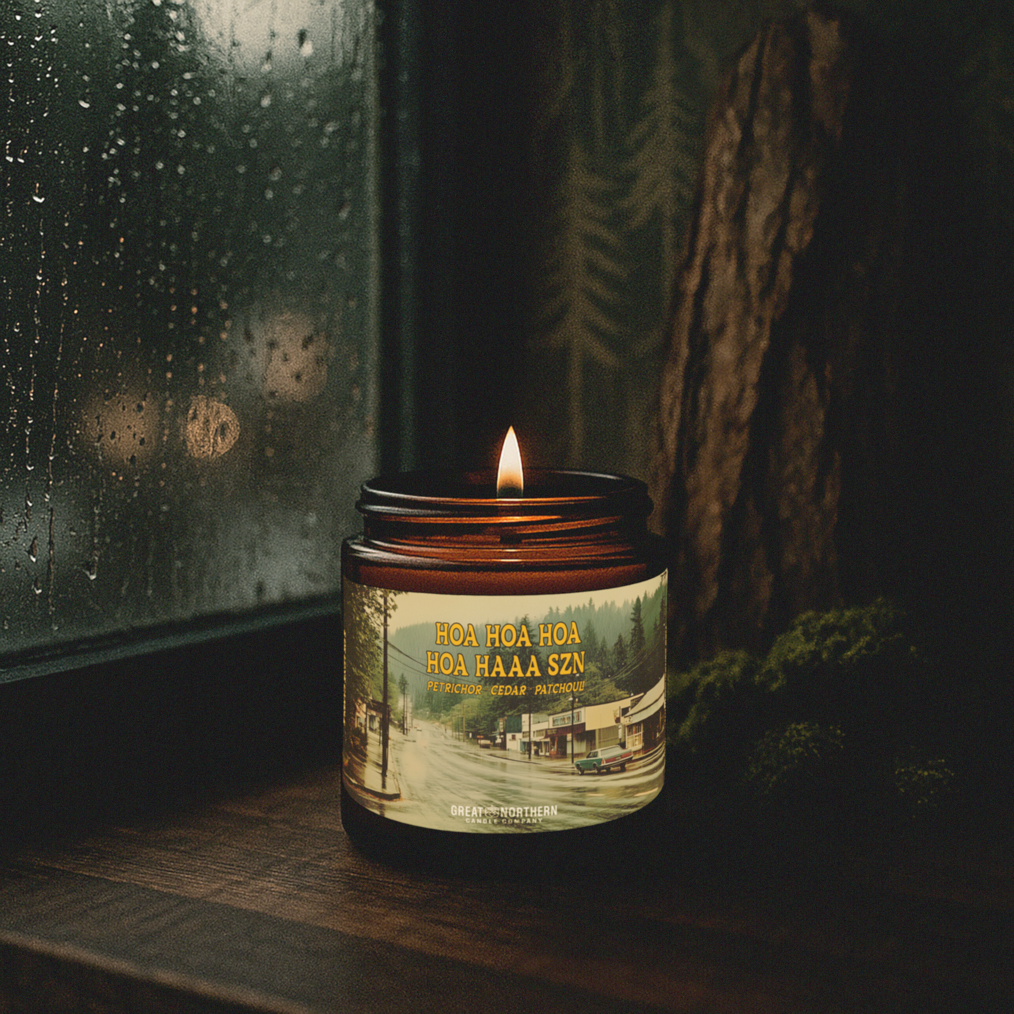 Hoa Hoa Hoa Hoa Haaaa Szn {Petrichor + Cedar + Patchouli} Candle