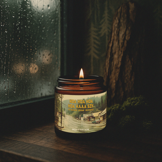 Hoa Hoa Hoa Hoa Haaaa Szn {Petrichor + Cedar + Patchouli} Candle