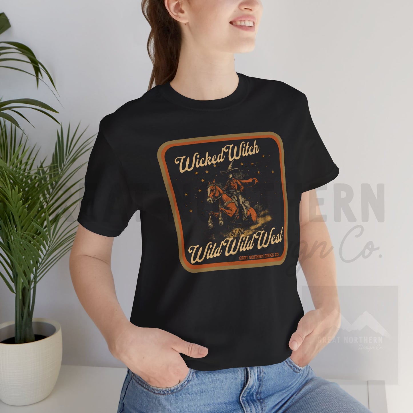 "Wicked Witch of the Wild Wild West" Great Northern Design Co. Unisex Jersey Short Sleeve Tee