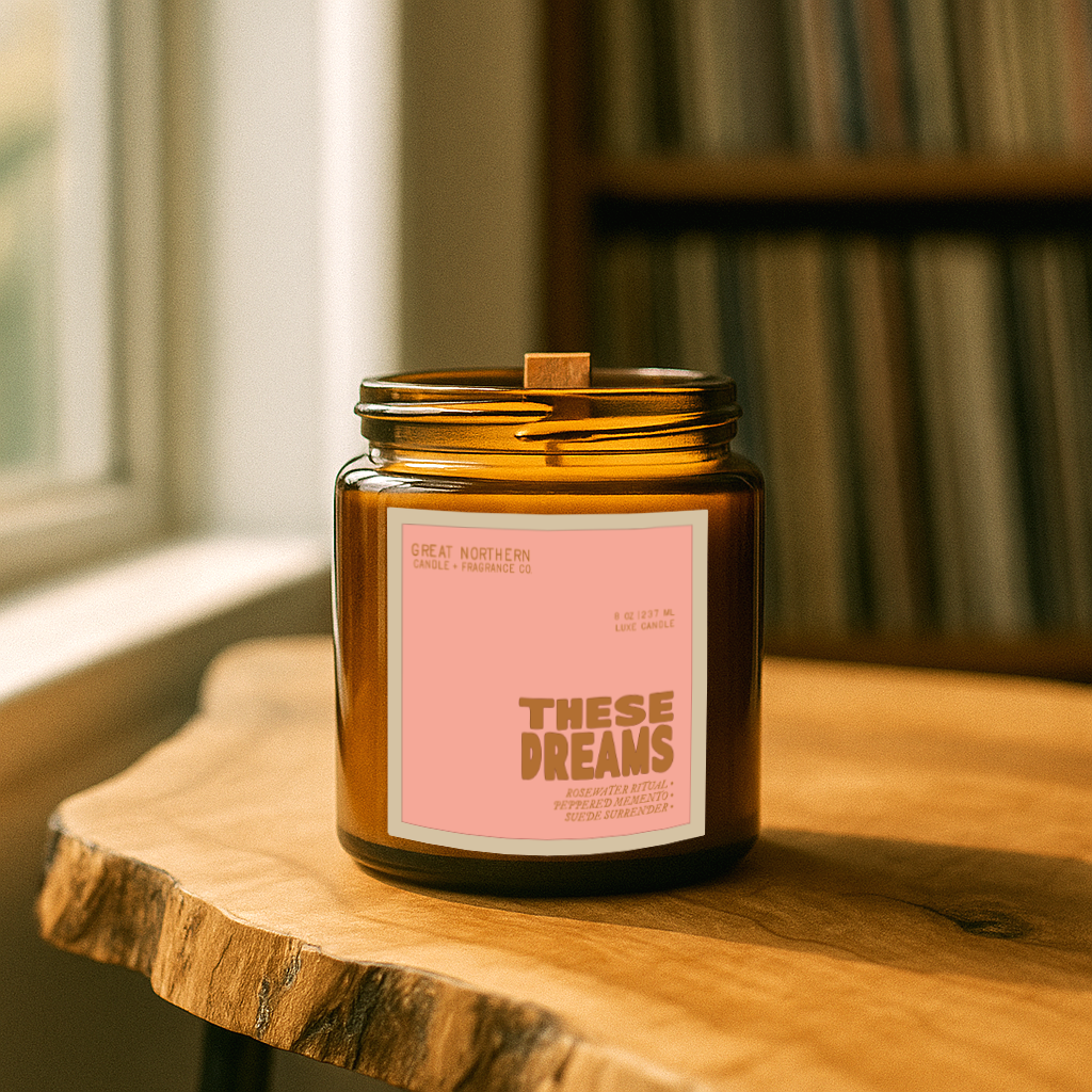THESE DREAMS  {ROSEWATER • PINK PEPPER • SOFT SUEDE} LUXE CANDLE - LTD. EDITION (Copy)