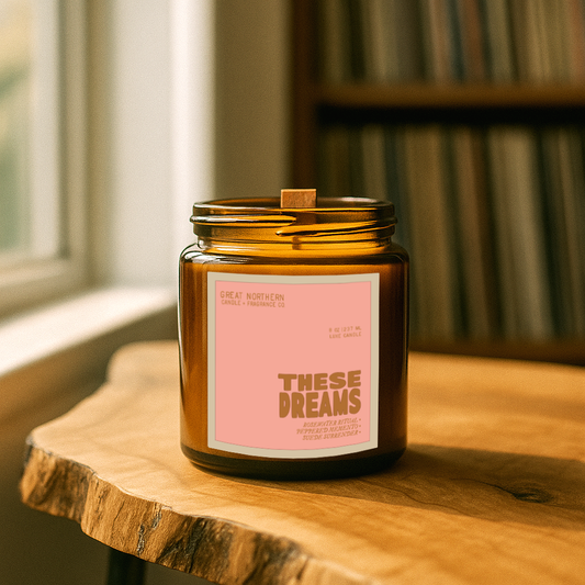 THESE DREAMS  {ROSEWATER • PINK PEPPER • SOFT SUEDE} LUXE CANDLE - LTD. EDITION (Copy)