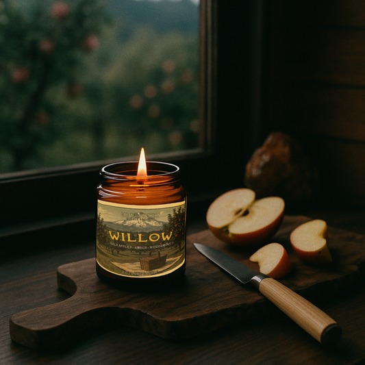 Willow  {Gala Apples + Amber + Woodsmoke} Candle