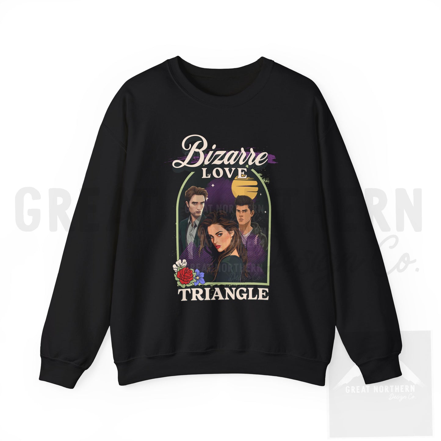 Bizarre Love Triangle Twilight Fan Art Crewneck Sweatshirt