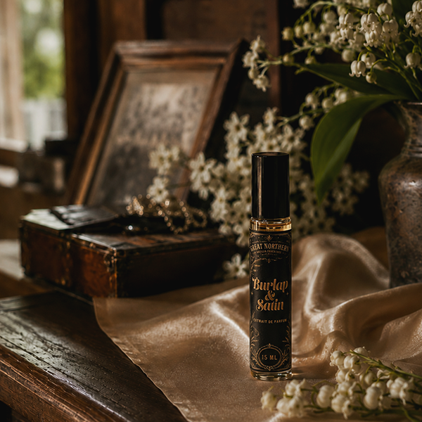 Burlap & Satin Extrait De Parfum | Mountain Blooms • Soft Musk • Ambered Woods
