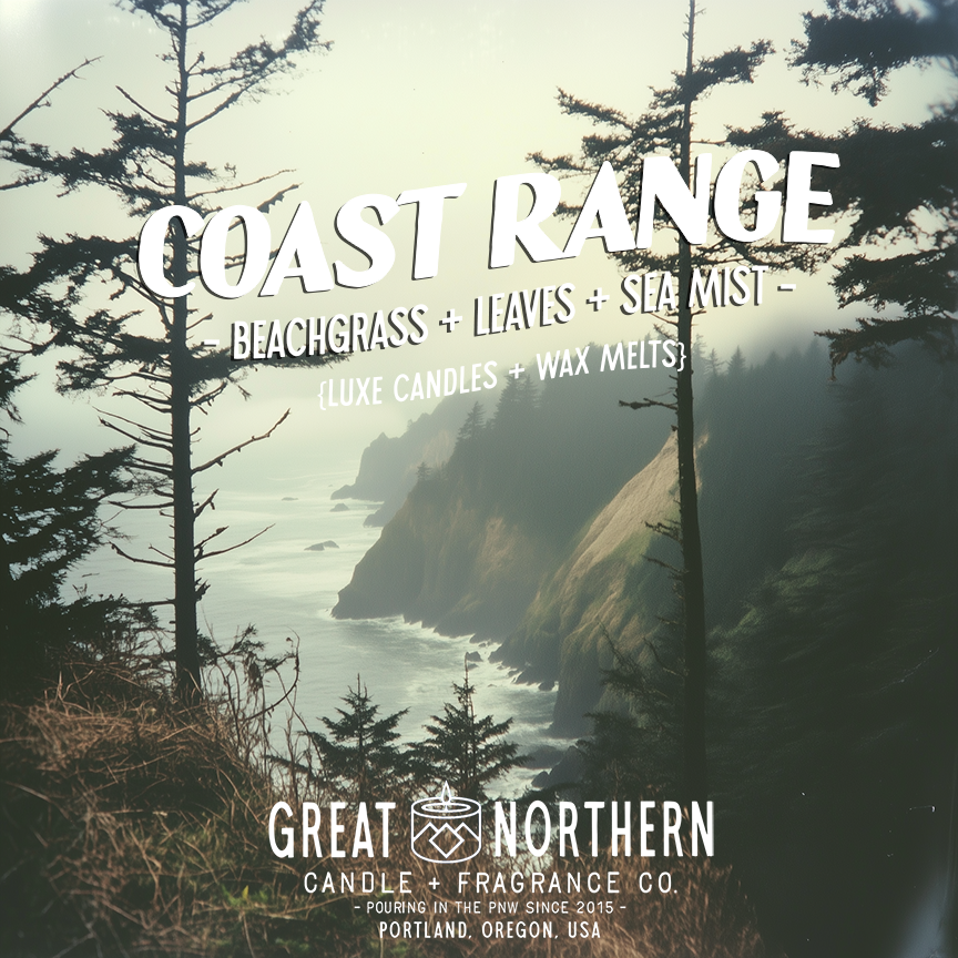 Coast Range {Fall Leaves + Beachgrass + Ocean Mist} Candle