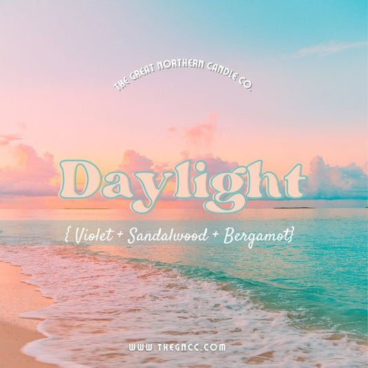 Daylight {Violet + Sandalwood + Bergamot} Candle - Woodland Cottage