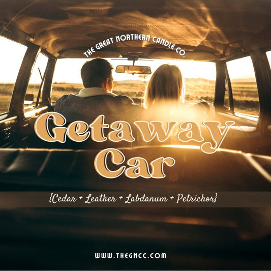 Getaway Car {Cedar + Leather + Labdanum + Petrichor} Candle - Woodland Cottage