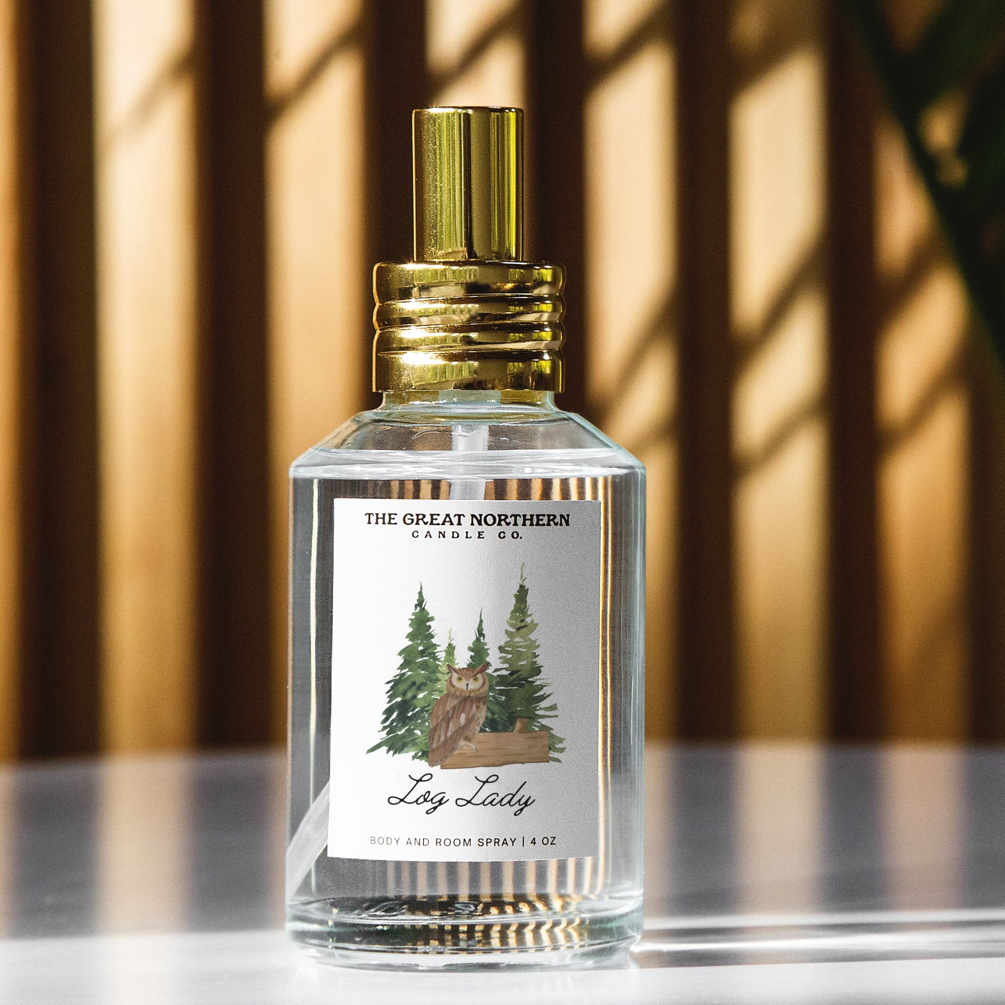 Log Lady {Cashmere + Cedarwood} Room + Body Mist 3.4 oz - Woodland Cottage