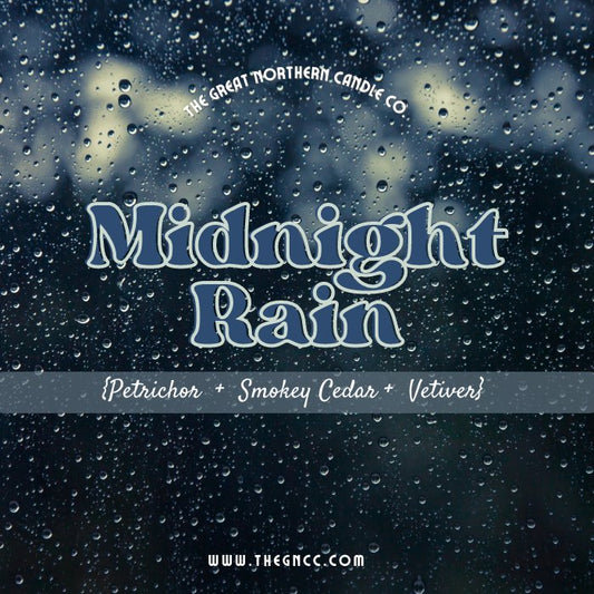 Midnight Rain Candle {Petrichor + Cedar} Candle - Woodland Cottage