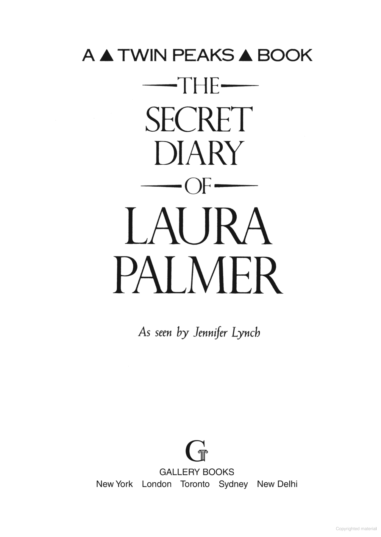 The Secret Diary of Laura Palmer