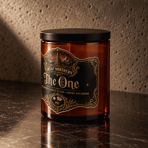 The One  {Black Cherry + Forest Floor + Smoky Sycamore} Candle