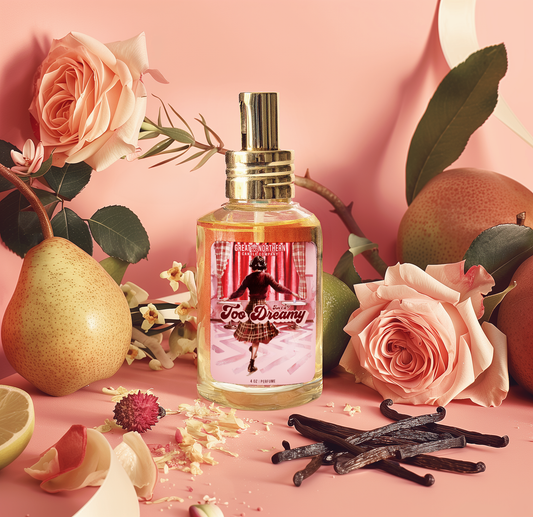 Isn't it too Dreamy? {Vanilla + Rose + Lychee} Audrey Inspired  4 oz Perfume