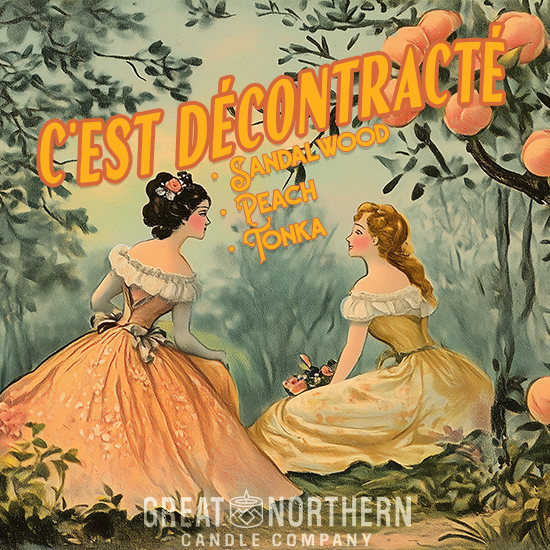 Cest Décontracté  {Sandalwood + Peach + Tonka} Candle