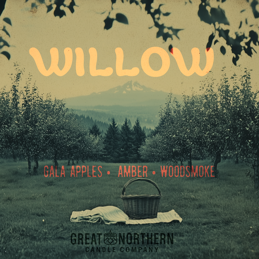 Willow  {Gala Apples + Amber + Woodsmoke} Candle